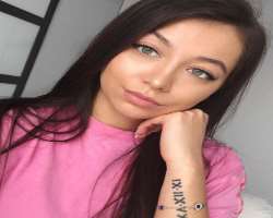 She is a tattoo lover and engraved one on her wrist.